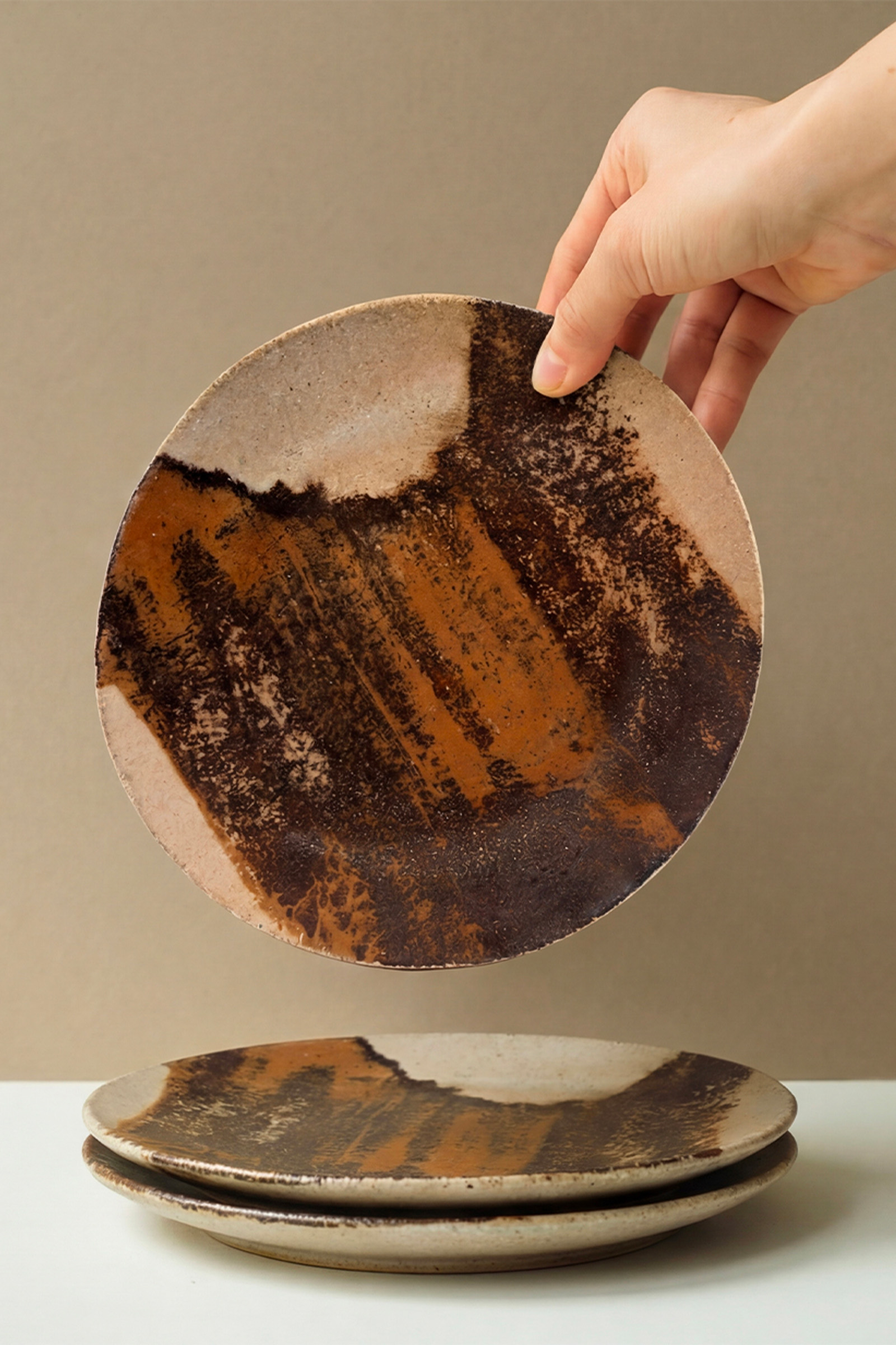 Assiettes céramique artisanales